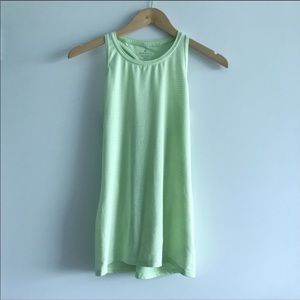 💛 Athleta Lime Green Racer Back Tank Top
